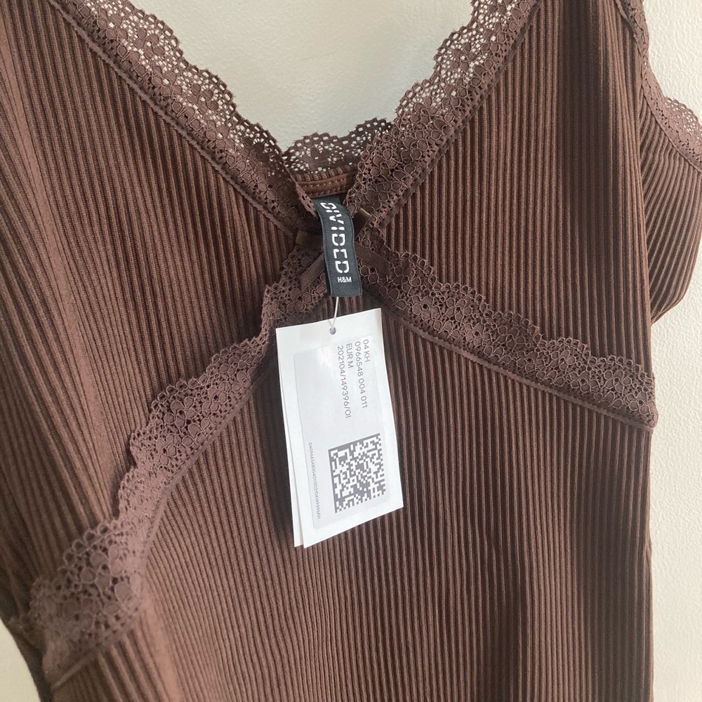 H&M Choco Dress with Lace Trims - Picture 5 of 6